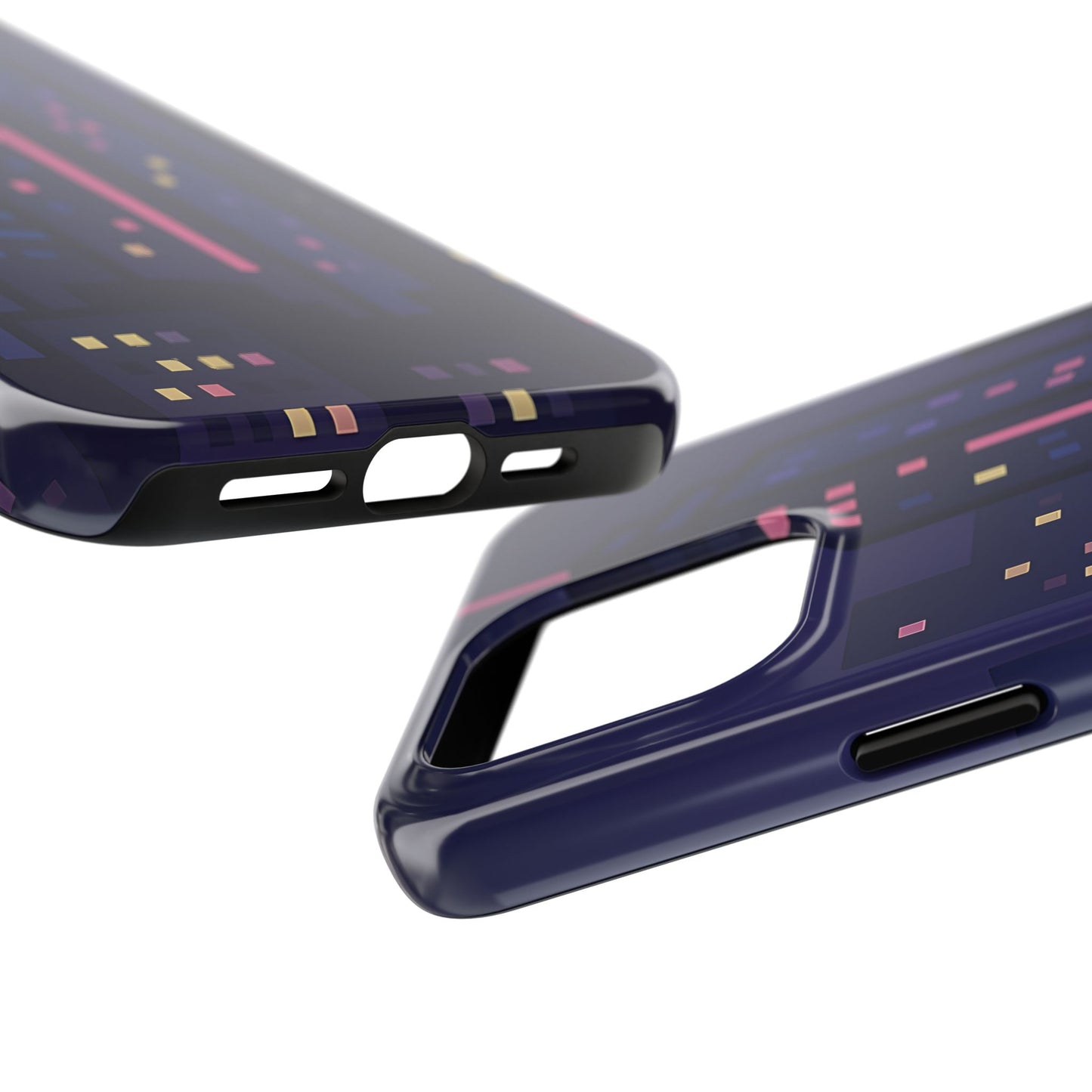 Lo-Fi Night City Tough Case - Pastel Urban Skyline Cover for iPhone & Samsung