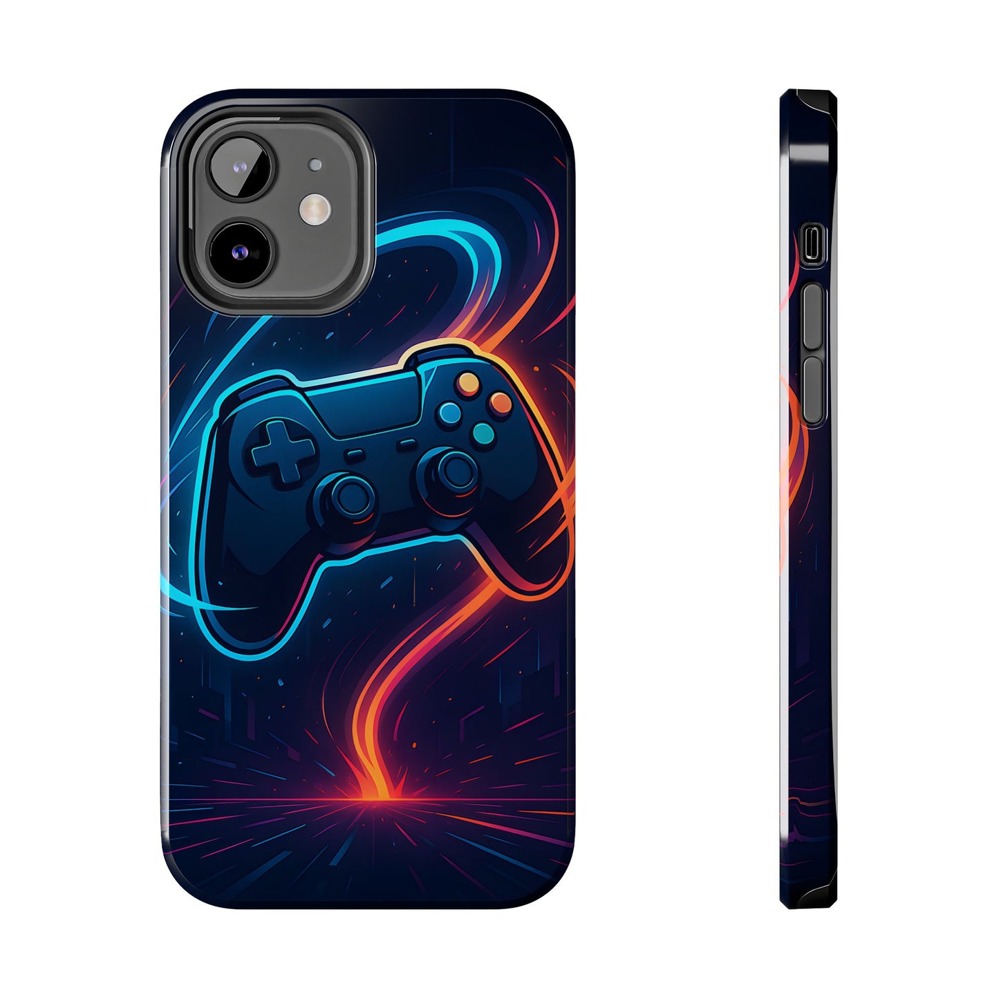 Neon Controller Gaming Tough Case - Electric Energy Cover for iPhone & Samsung
