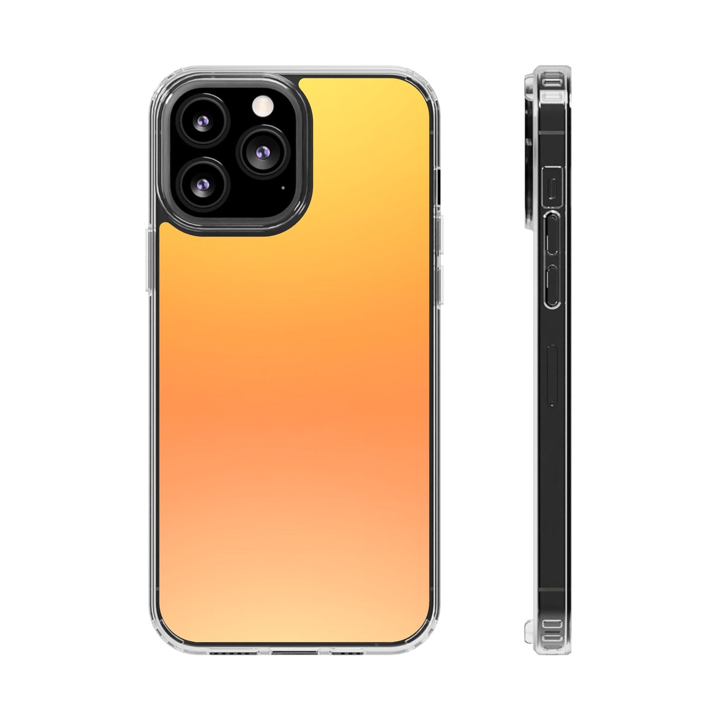 Sunrise Aura Clear Case - MagSafe Compatible Yellow Gradient Cover