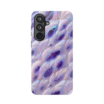 Amethyst Geode: Iridescent Purple Crystal MagSafe Case