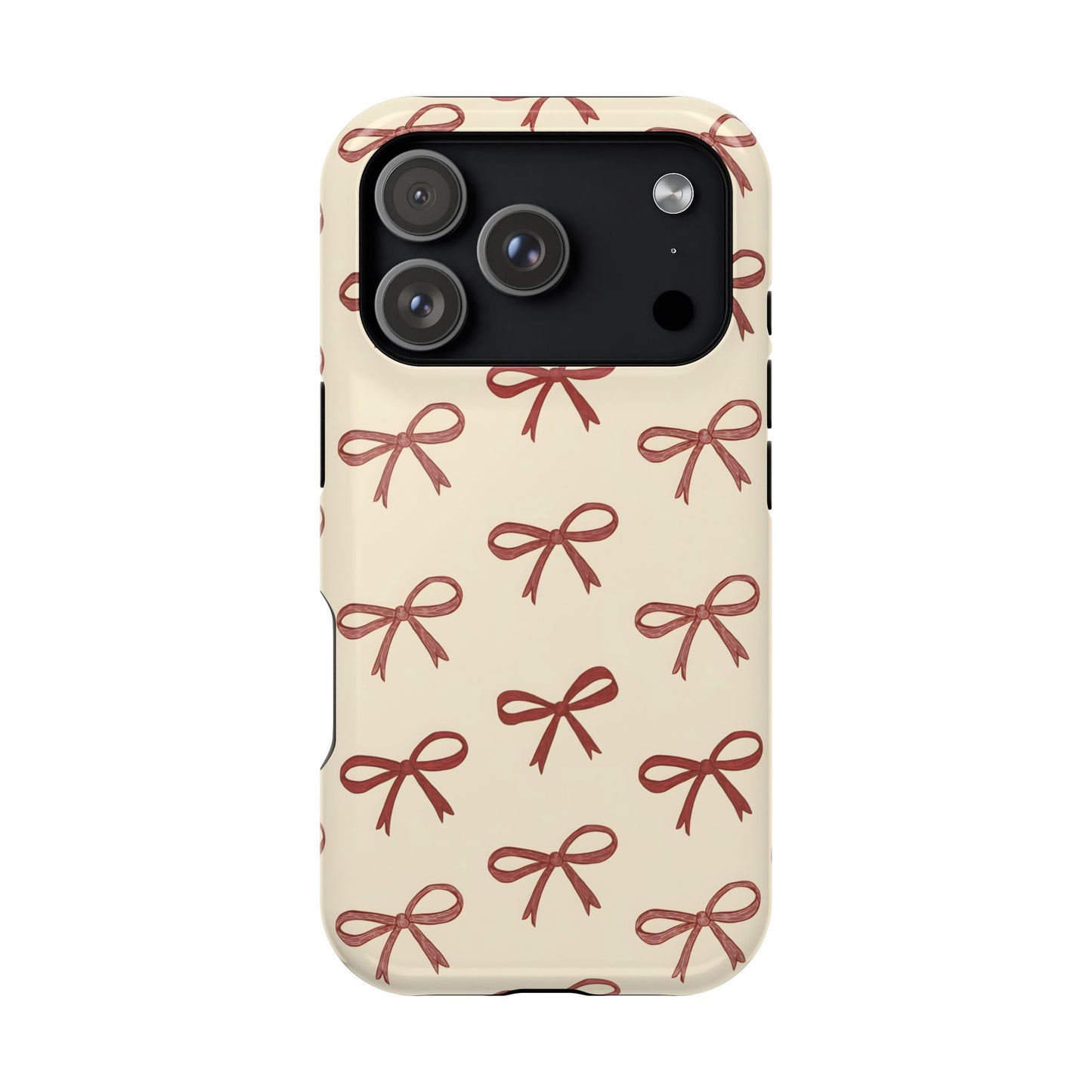 Burgundy Bows Coquette Magnetic Tough Case