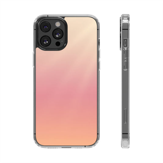 Golden Hour Aura Clear Case - MagSafe Compatible Warm Gradient Cover