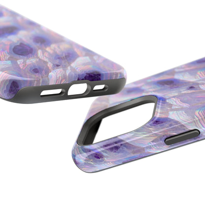 Amethyst Geode: Iridescent Purple Crystal MagSafe Case