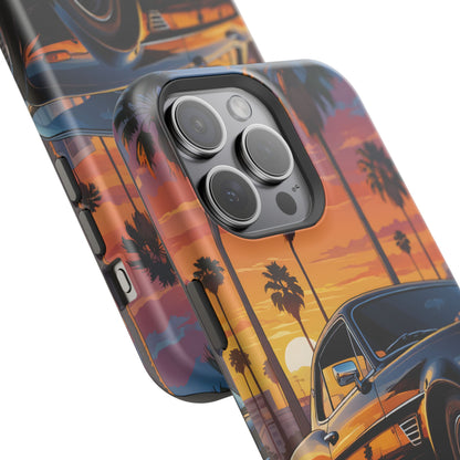 Pacific Cruiser: Cinematic Muscle Car Sunset MagSafe Case