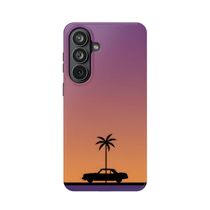 West Coast Drive: Retro Sunset Silhouette MagSafe Case