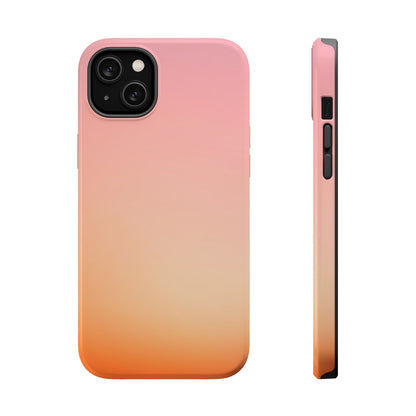 Pink to Orange Sunset Gradient Magnetic Impact Case