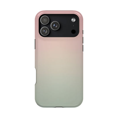 Pink to Sage Green Gradient Magnetic Impact Case