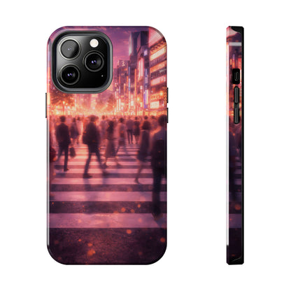Tokyo Twilight Crossing Tough Case - Urban Japan Skyline Cover for iPhone & Samsung