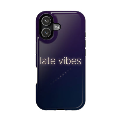 Late Vibes Purple Gradient Magnetic Impact Case