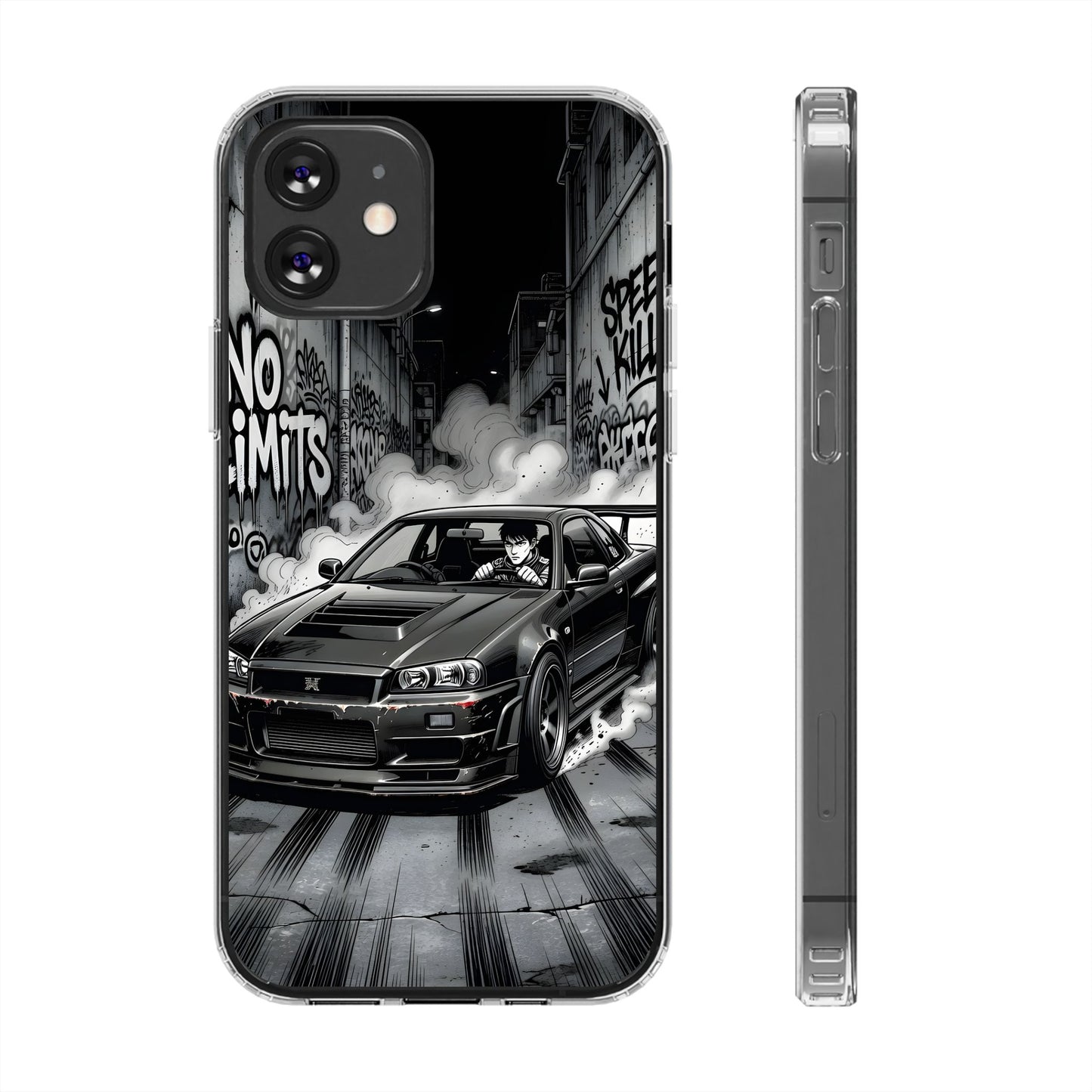 Tokyo Drift Manga Clear Case - MagSafe Compatible JDM Car Cover