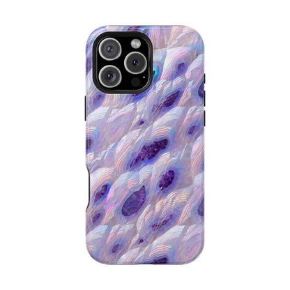 Amethyst Geode: Iridescent Purple Crystal MagSafe Case