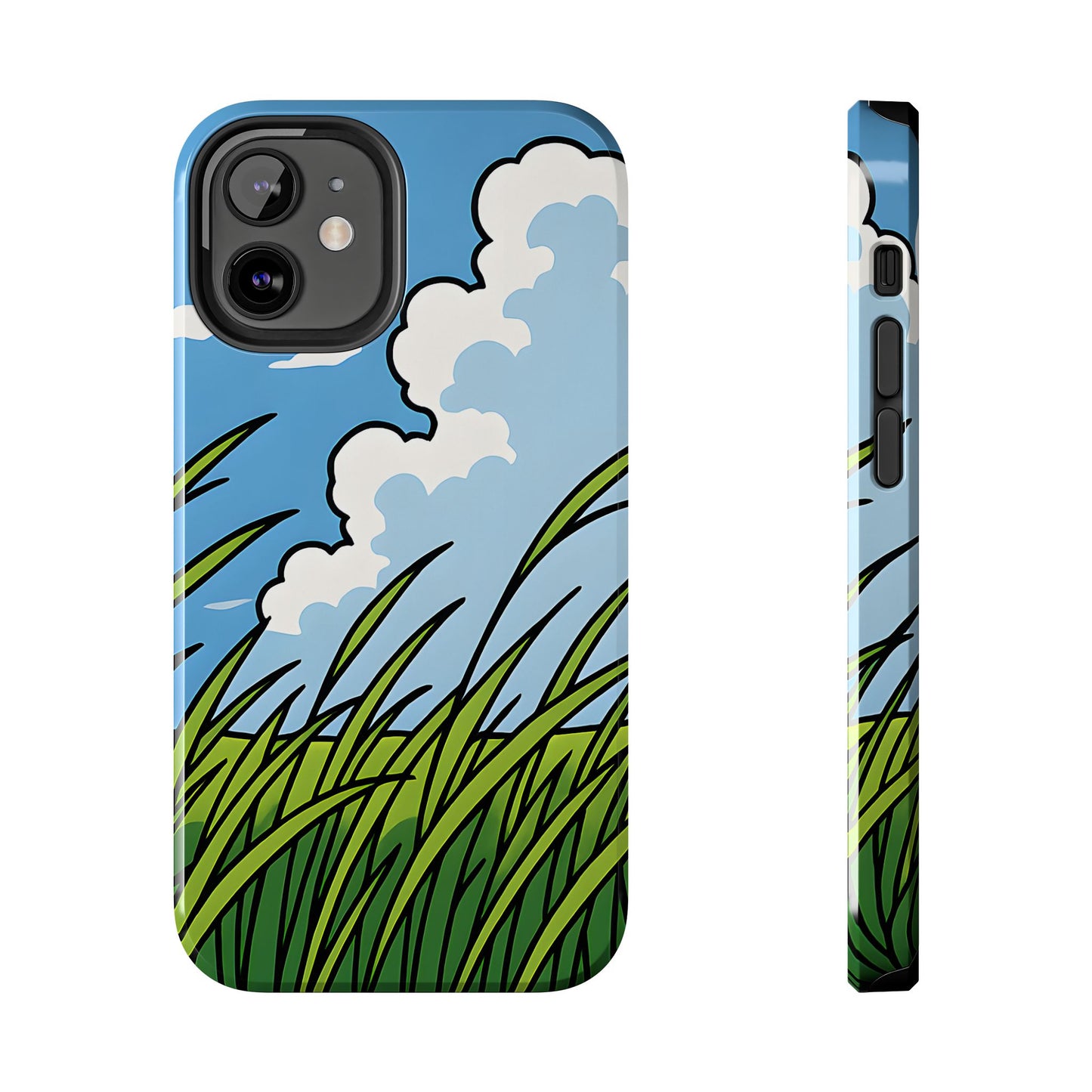 Breezy Meadow Tough Case - Blue Sky & Summer Grass Aesthetic Cover