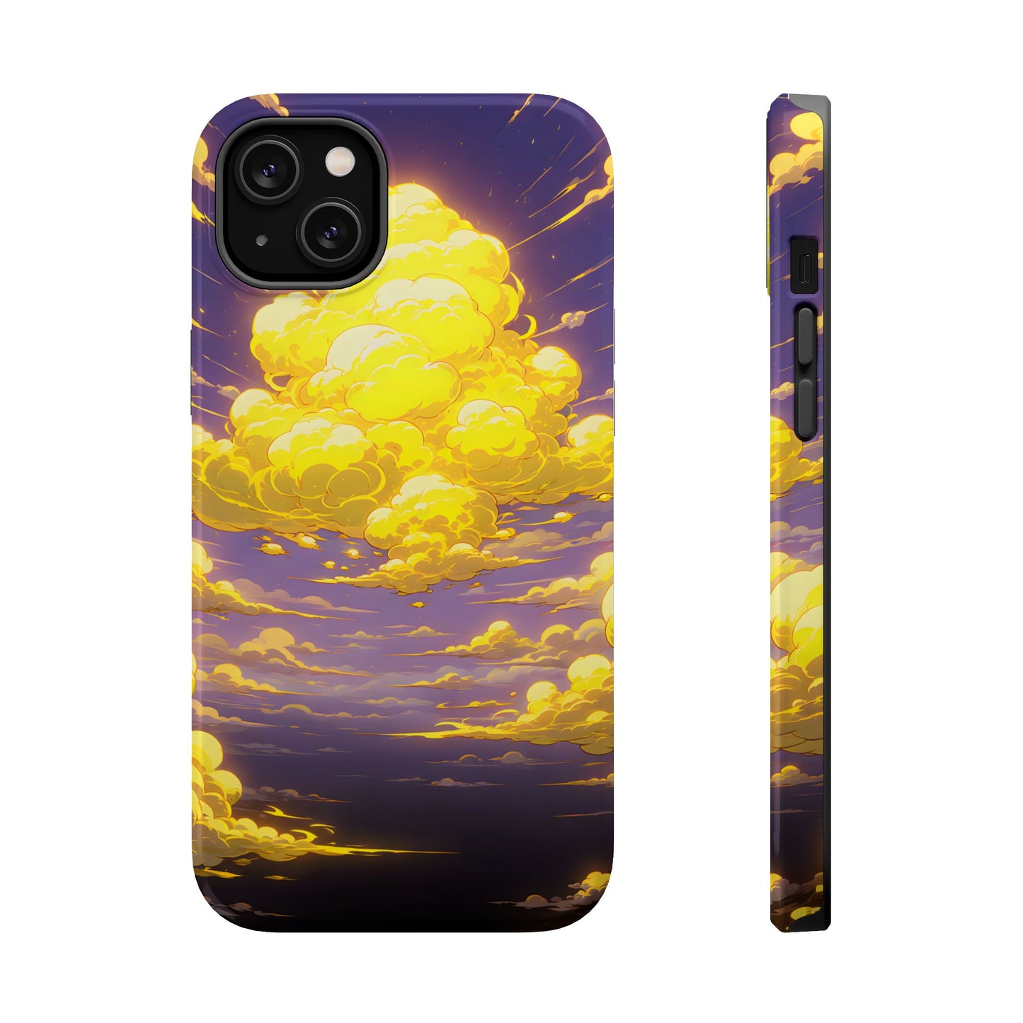 Golden Hour Anime Sky: Glowing Cloudscape MagSafe Case
