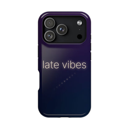 Late Vibes Purple Gradient Magnetic Impact Case