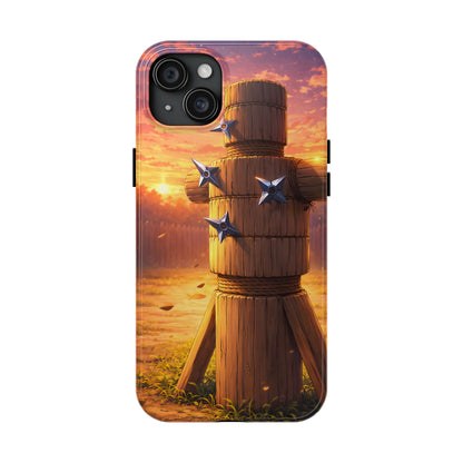 Sunset Ninja Training Tough Case - Shuriken Dojo Cover for iPhone & Samsung