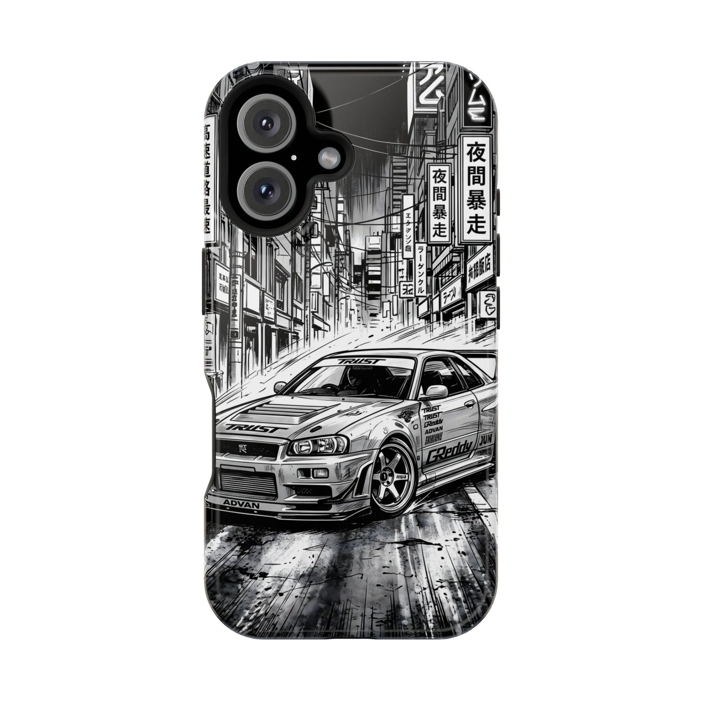 JDM Skyline Tokyo Drift Magnetic Impact Case