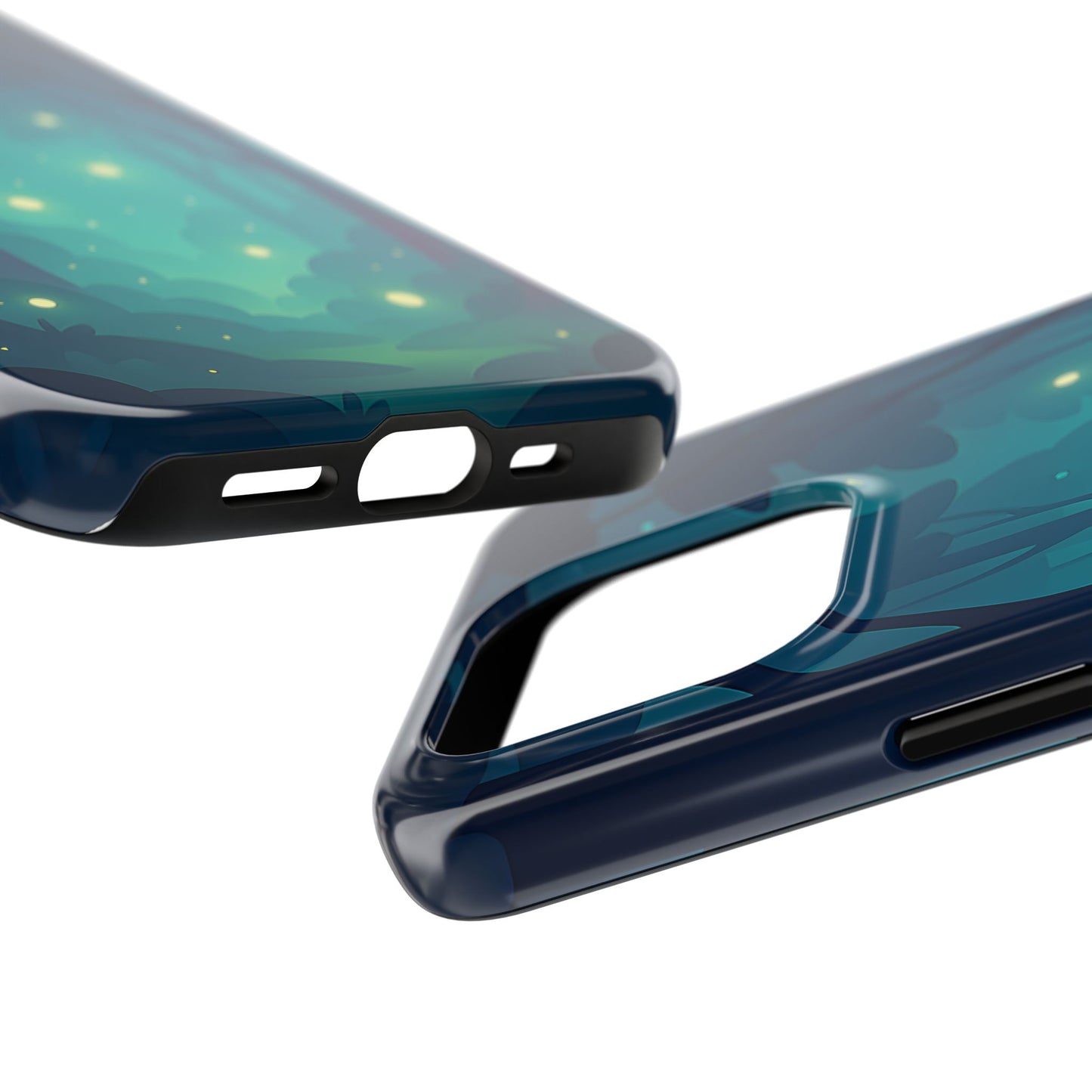 Enchanted Forest Fireflies Case - Mystic Nature Tough Cover for iPhone & Samsung