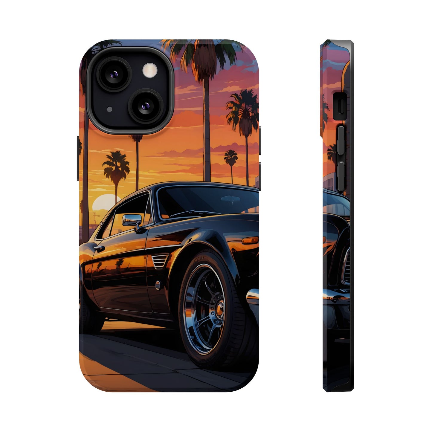 Pacific Cruiser: Cinematic Muscle Car Sunset MagSafe Case