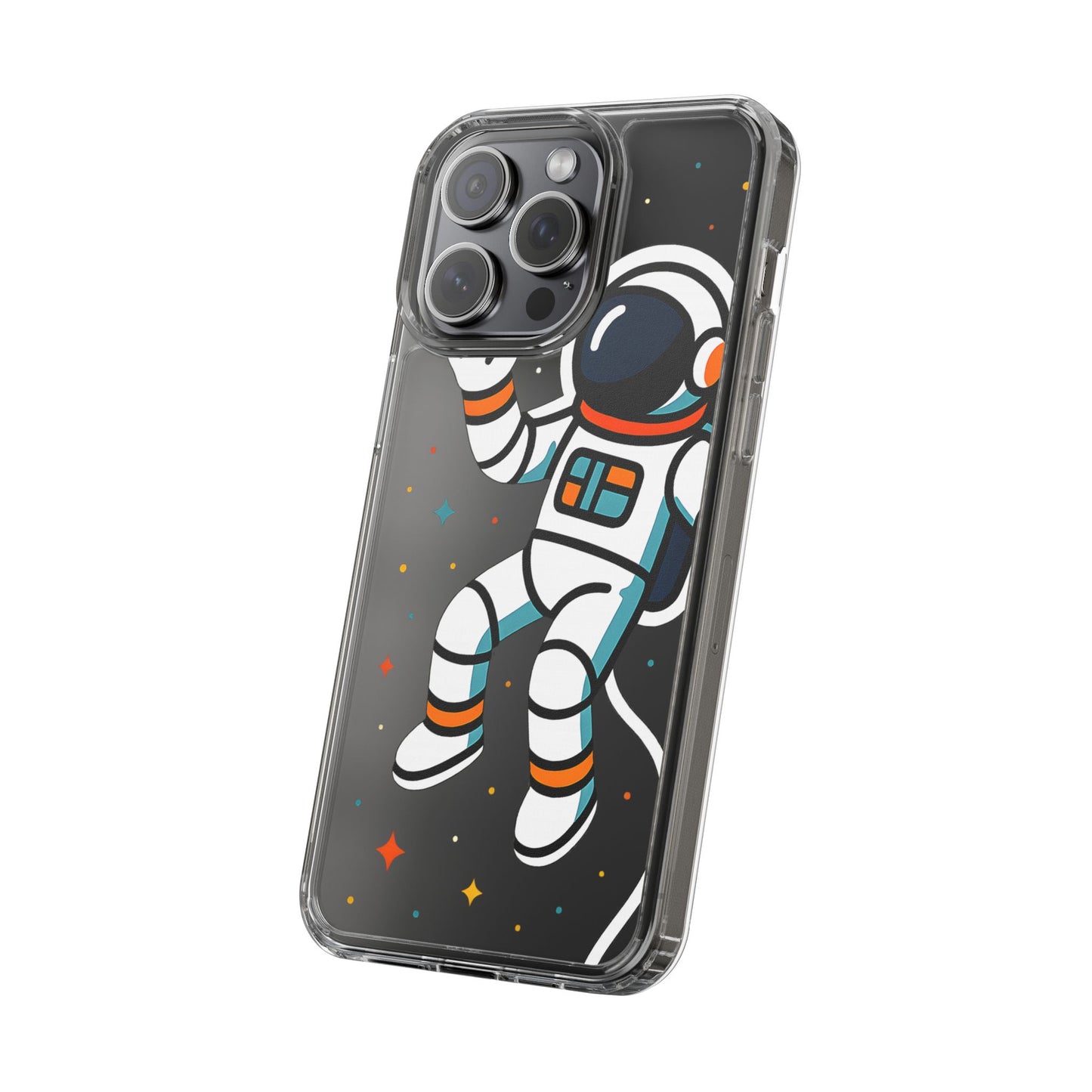 Clear Astronaut Space Case - Minimalist Galaxy Aesthetic Transparent Cover