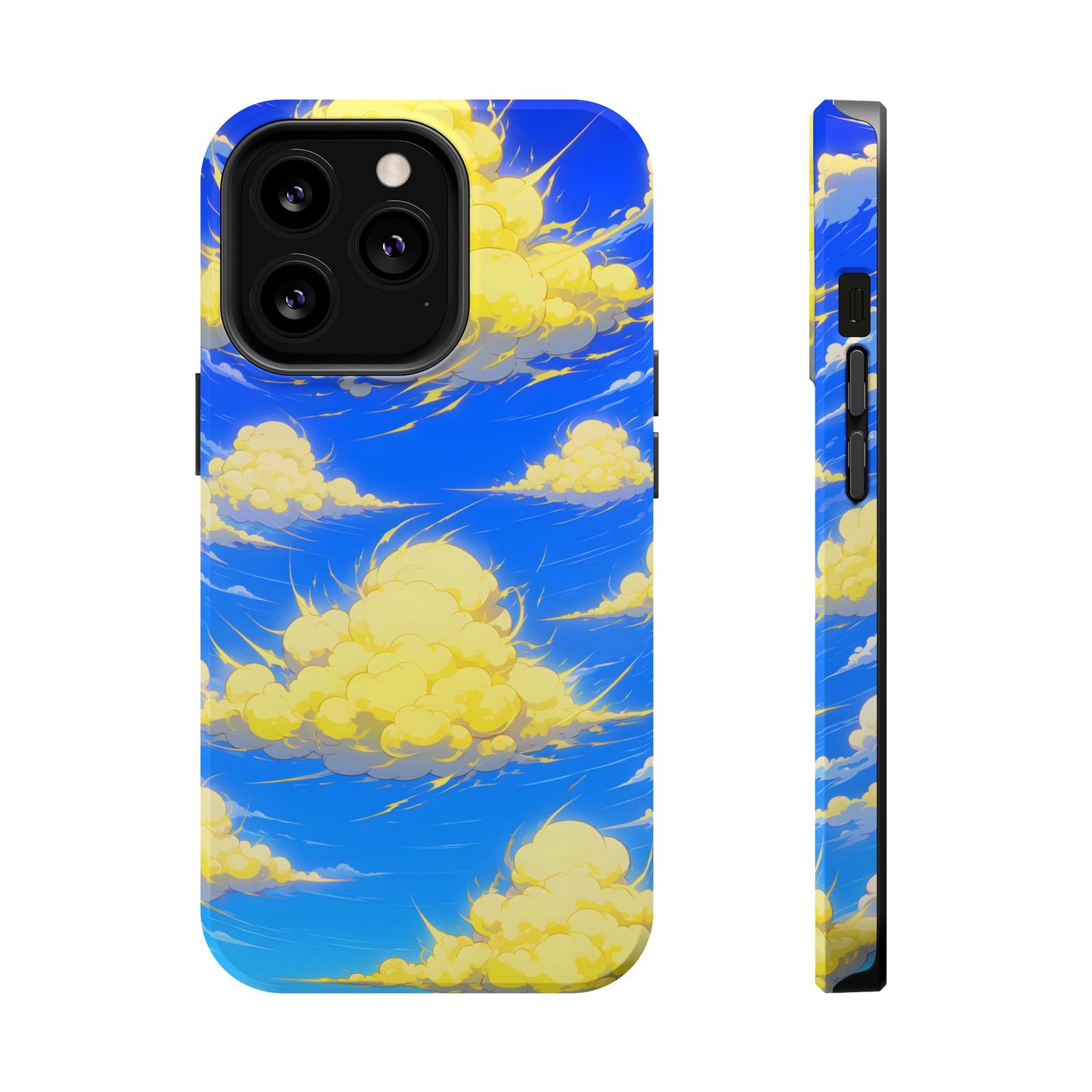 Cinematic Anime Sky: Vibrant Golden Cloudscape MagSafe Case