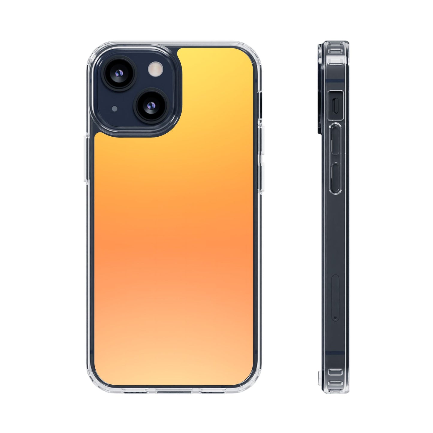 Sunrise Aura Clear Case - MagSafe Compatible Yellow Gradient Cover