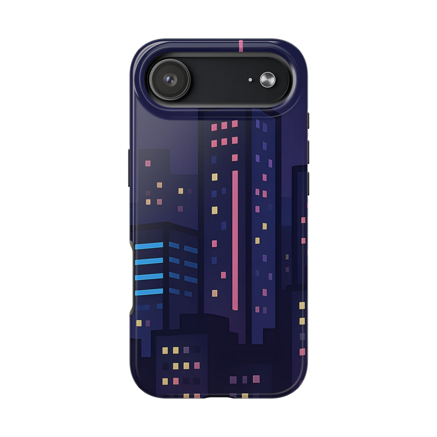 Lo-Fi Night City Tough Case - Pastel Urban Skyline Cover for iPhone & Samsung