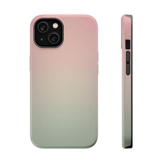 Pink to Sage Green Gradient Magnetic Impact Case