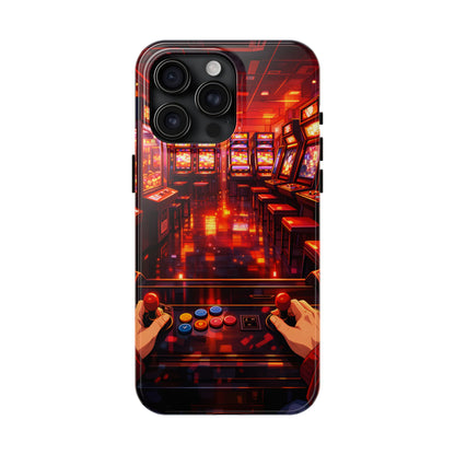 Retro Arcade Game POV Tough Case - Cyber City Gaming Cover for iPhone & Samsung