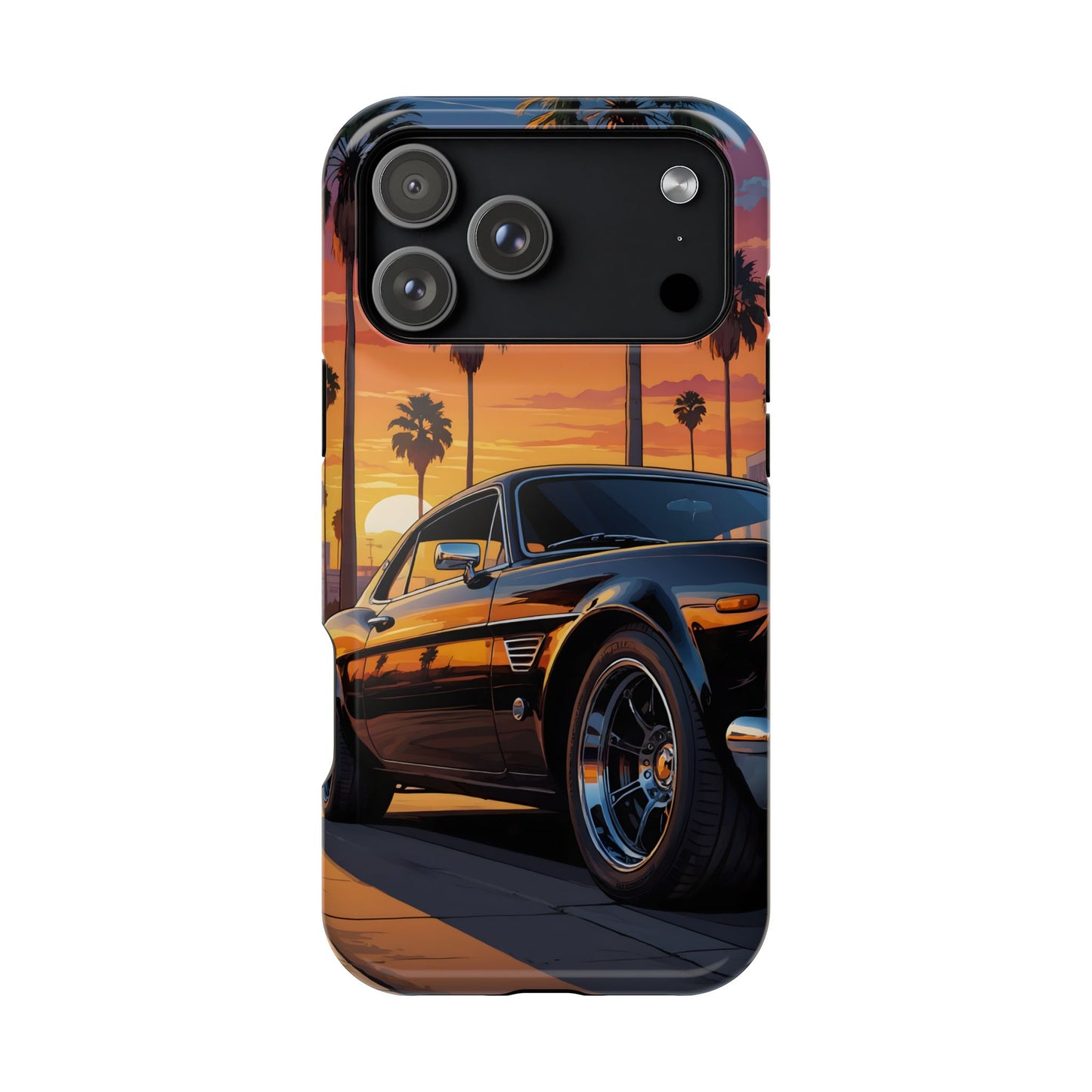 Pacific Cruiser: Cinematic Muscle Car Sunset MagSafe Case