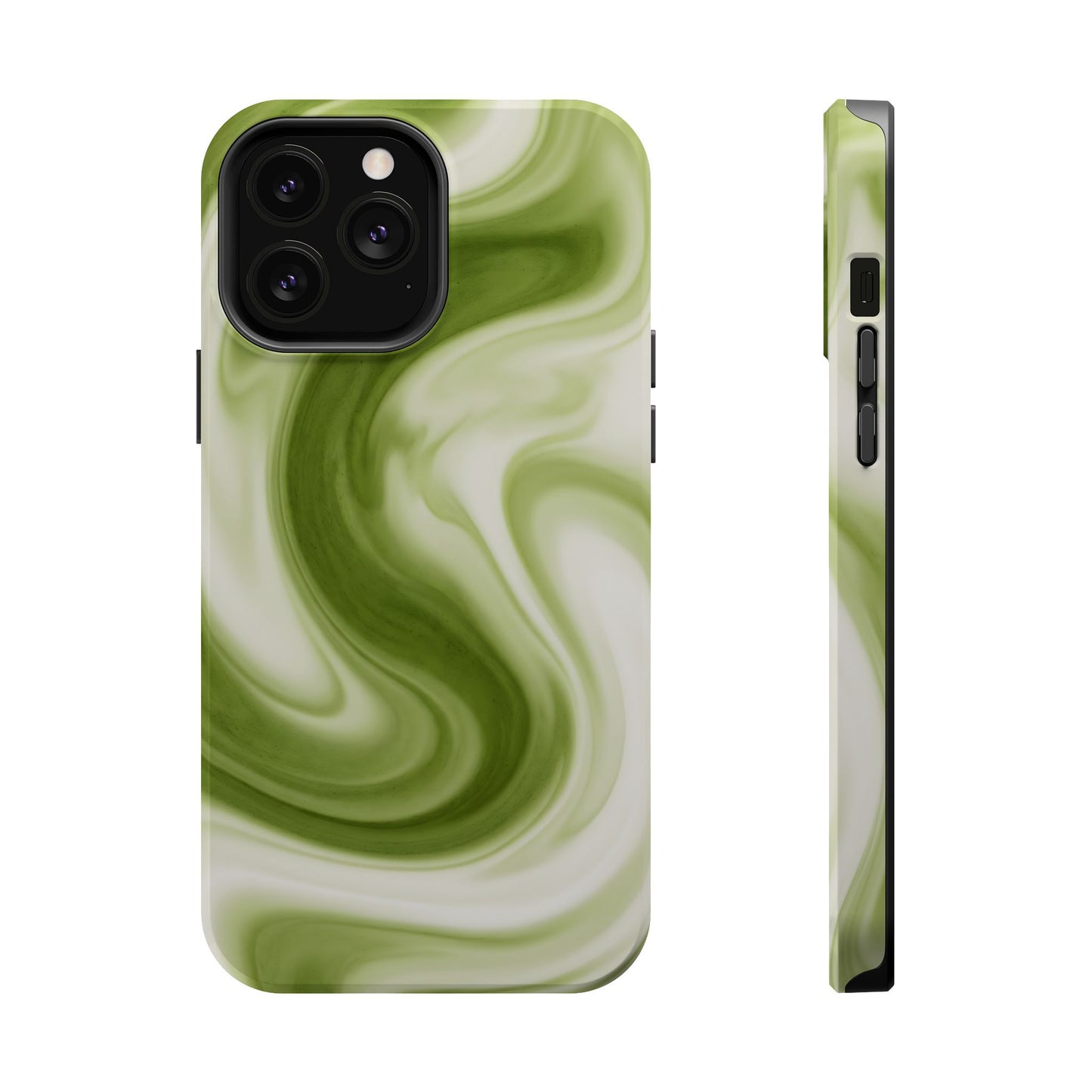 Green Marble Magnetic Impact-Resistant Phone Case
