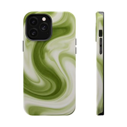 Green Marble Magnetic Impact-Resistant Phone Case