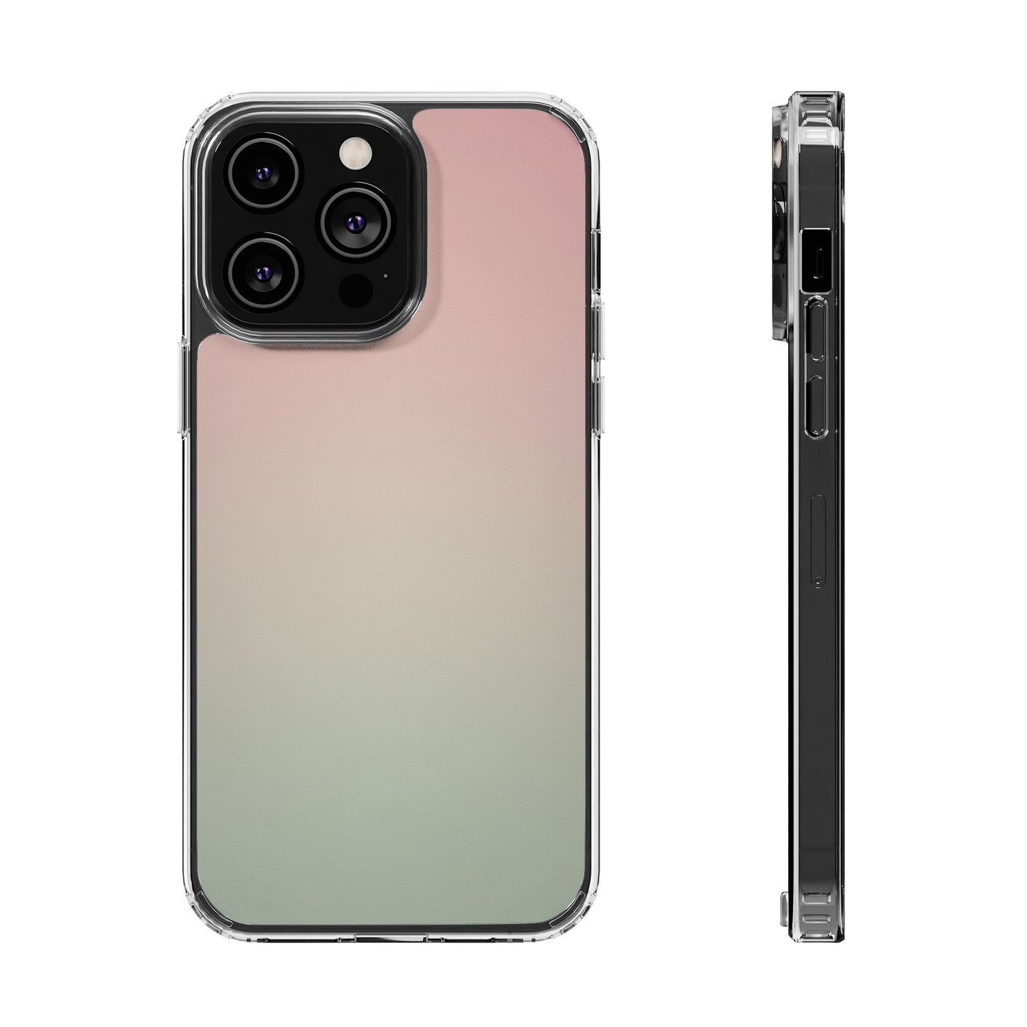 Ethereal Dawn Aura Clear Case - MagSafe Compatible Pastel Gradient