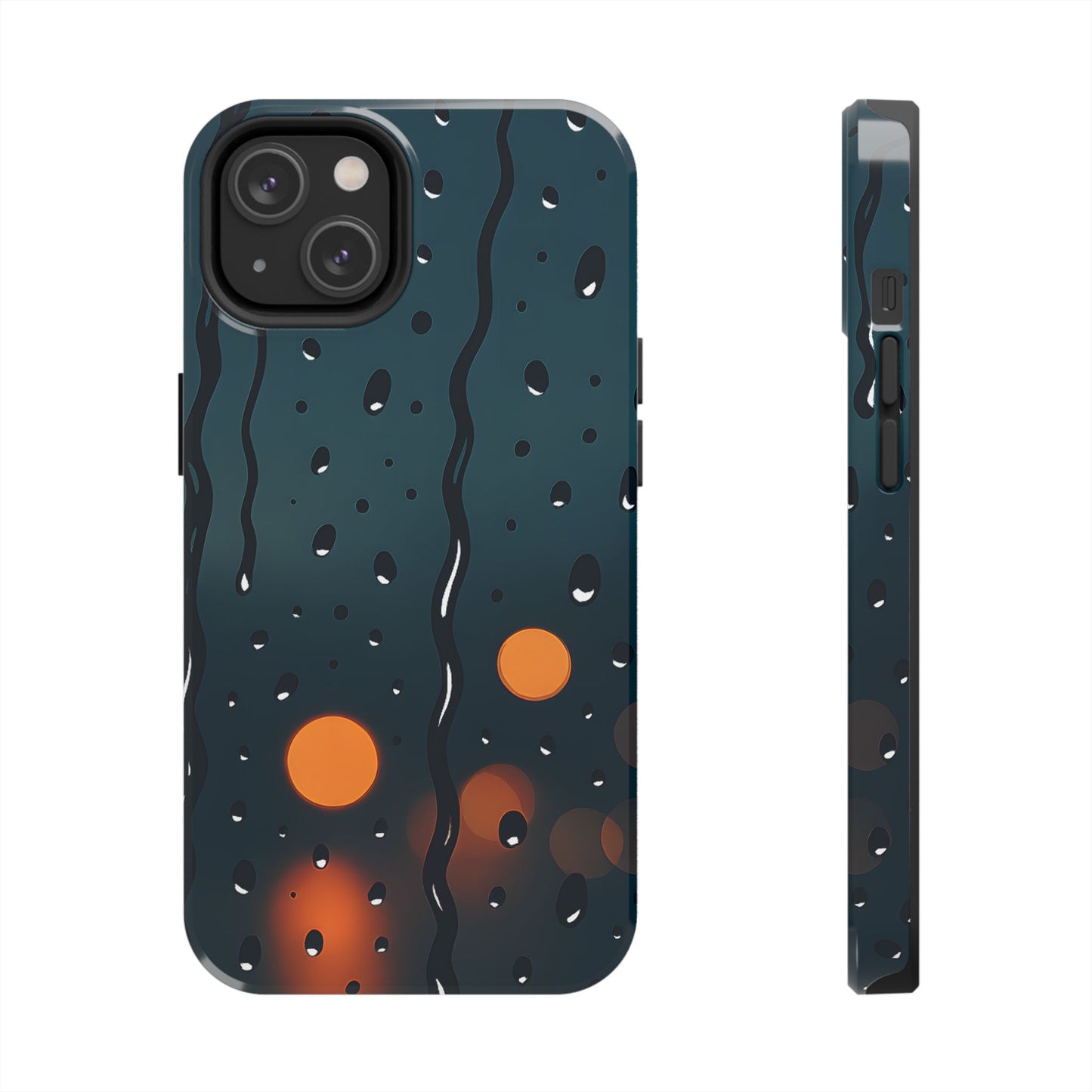 Rainy City Night Tough Case - Moody Urban Aesthetic Phone Cover