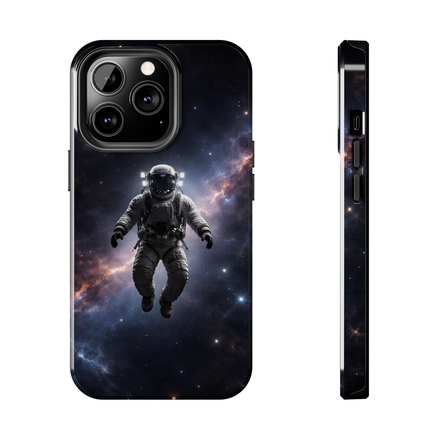 Deep Space Nebula Astronaut Tough Case - Realistic Galactic Cover for iPhone & Samsung