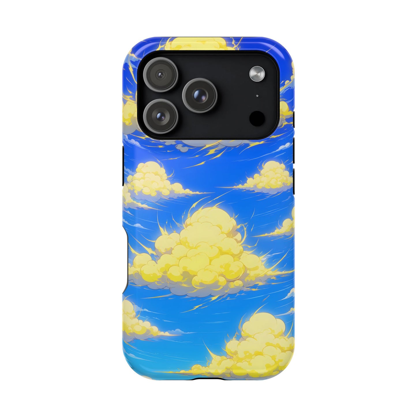 Cinematic Anime Sky: Vibrant Golden Cloudscape MagSafe Case