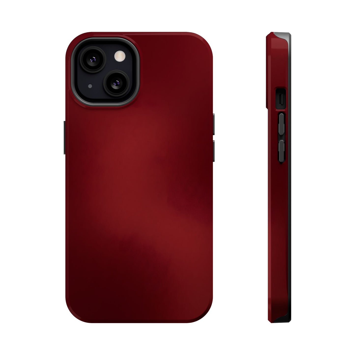 Deep Crimson Gradient Magnetic Impact Case