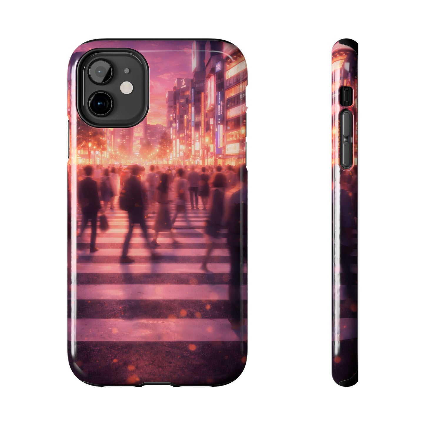 Tokyo Twilight Crossing Tough Case - Urban Japan Skyline Cover for iPhone & Samsung