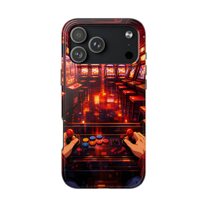 Retro Arcade Game POV Tough Case - Cyber City Gaming Cover for iPhone & Samsung