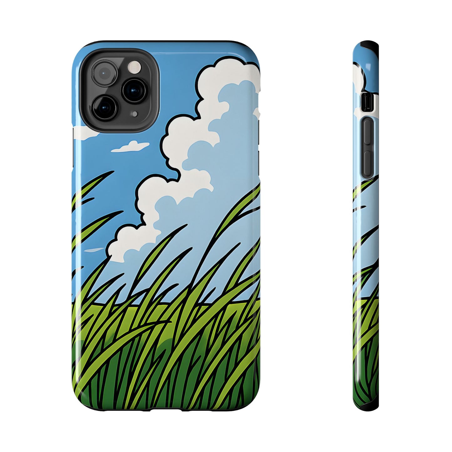 Breezy Meadow Tough Case - Blue Sky & Summer Grass Aesthetic Cover
