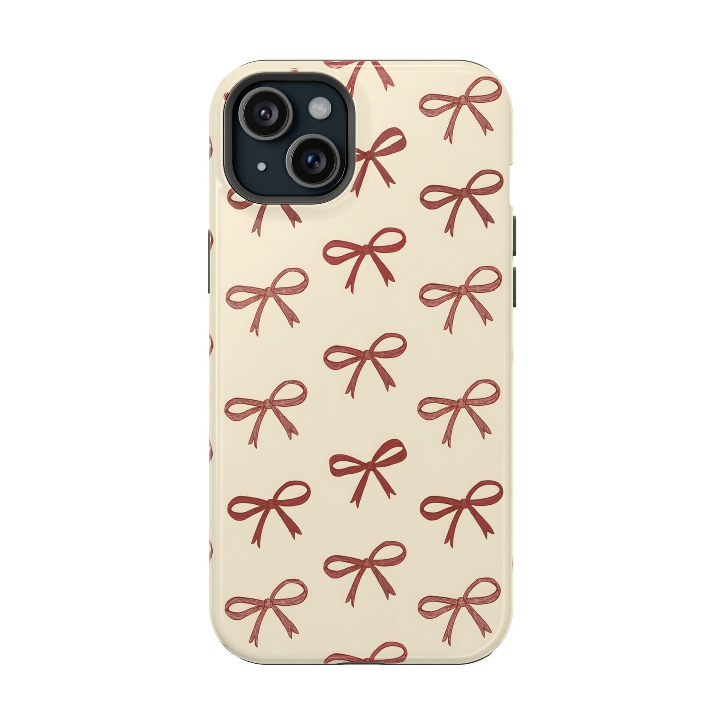 Burgundy Bows Coquette Magnetic Tough Case