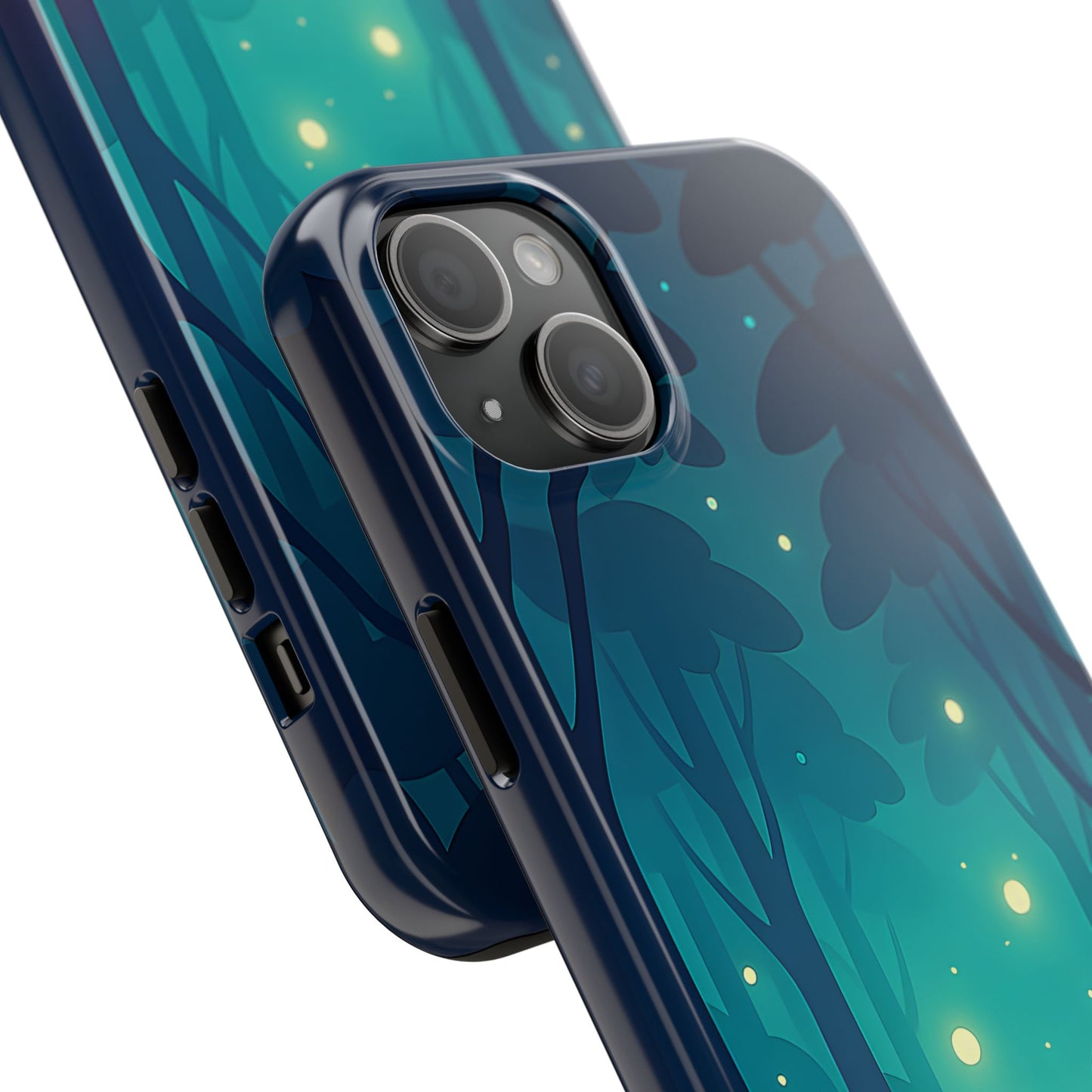 Enchanted Forest Fireflies Case - Mystic Nature Tough Cover for iPhone & Samsung
