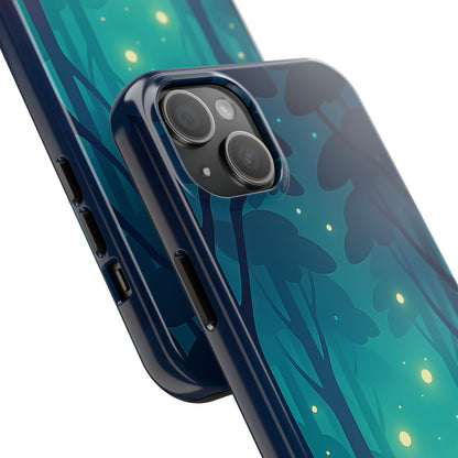 Enchanted Forest Fireflies Case - Mystic Nature Tough Cover for iPhone & Samsung