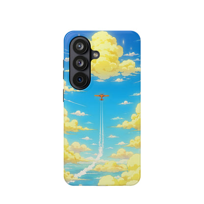Cinematic Flight: Vintage Airplane Anime Sky MagSafe Case