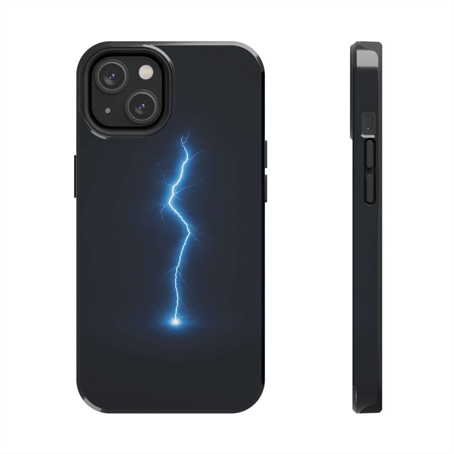 Blue Lightning Bolt Tough Case - Deep Sky Electric Cover for iPhone & Samsung