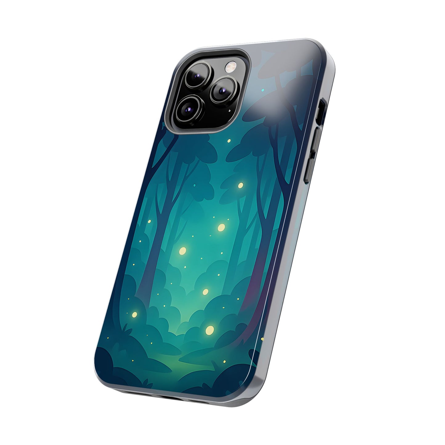 Enchanted Forest Fireflies Case - Mystic Nature Tough Cover for iPhone & Samsung