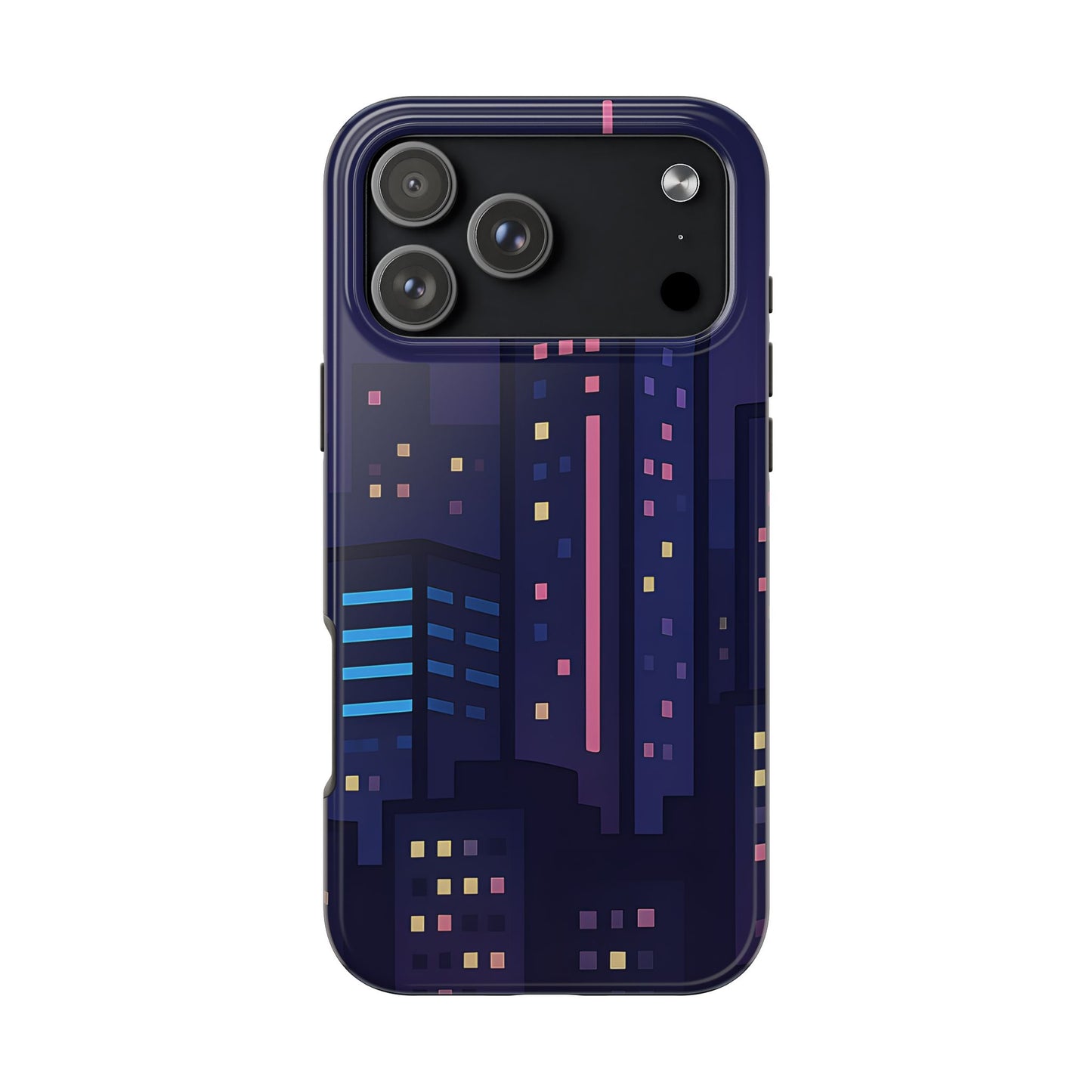 Lo-Fi Night City Tough Case - Pastel Urban Skyline Cover for iPhone & Samsung