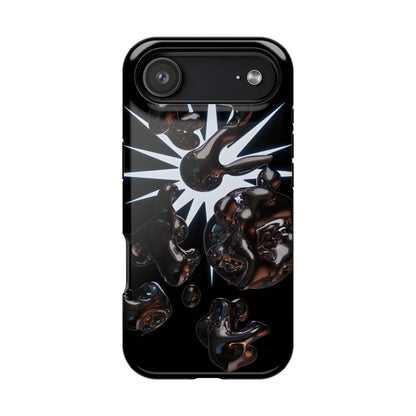 Liquid Chrome 3D Bubbles Magnetic Impact Case