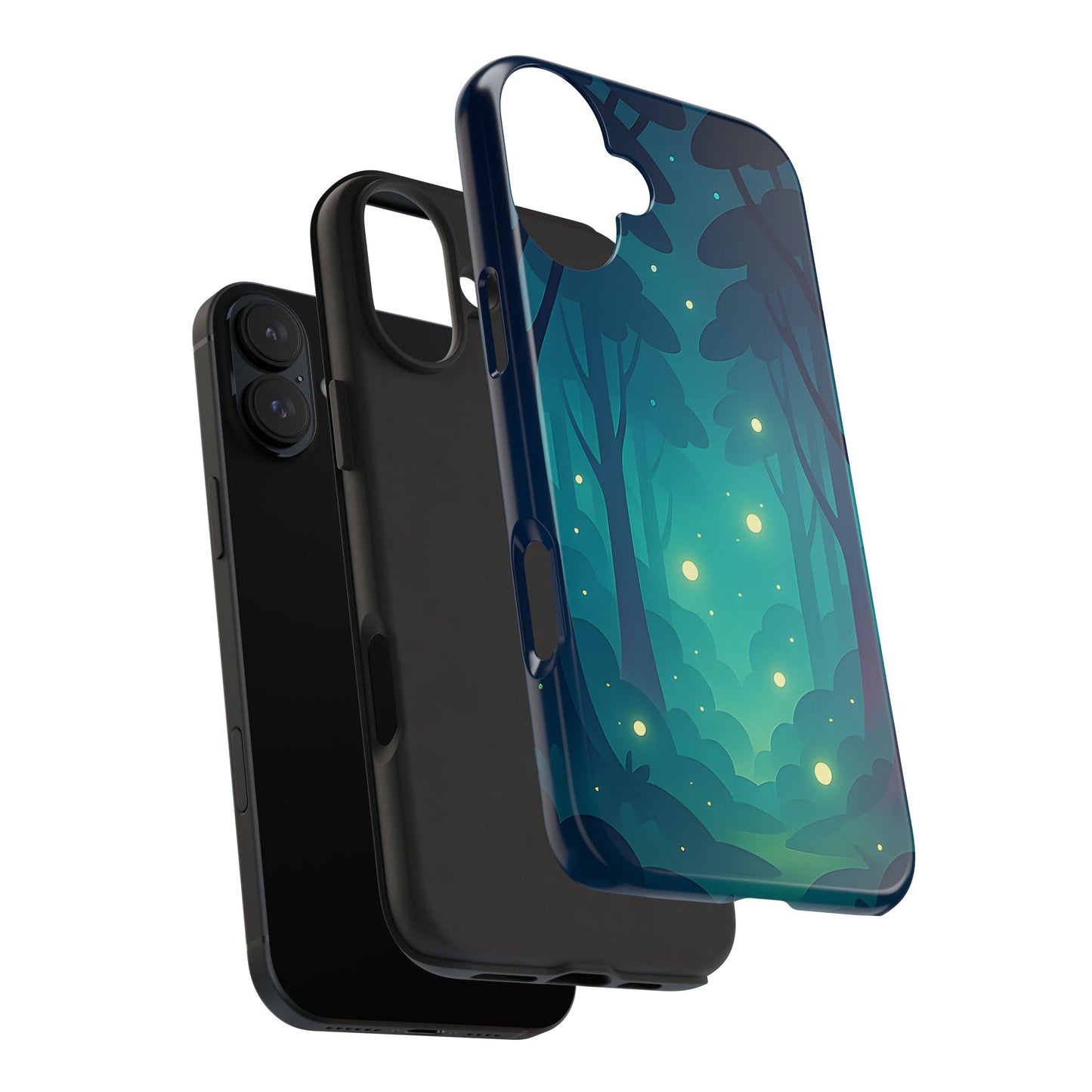 Enchanted Forest Fireflies Case - Mystic Nature Tough Cover for iPhone & Samsung