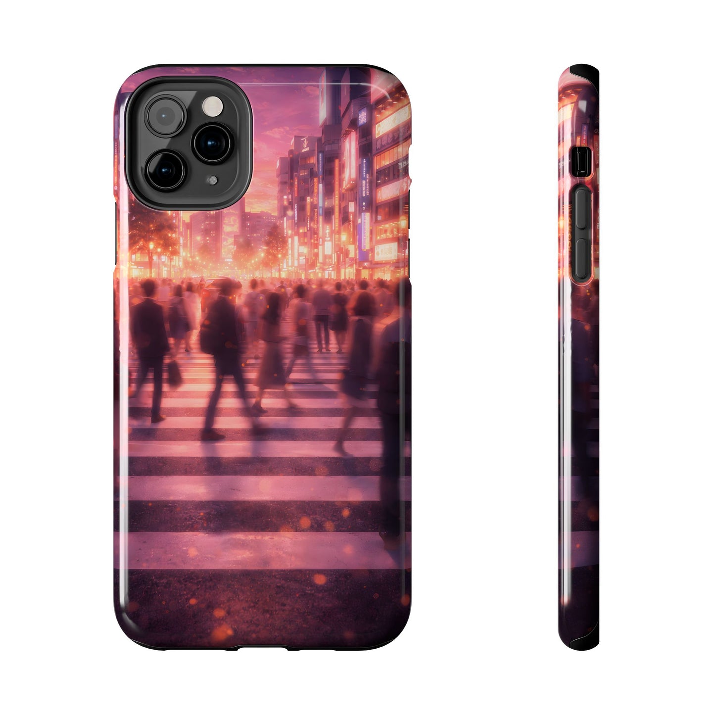 Tokyo Twilight Crossing Tough Case - Urban Japan Skyline Cover for iPhone & Samsung