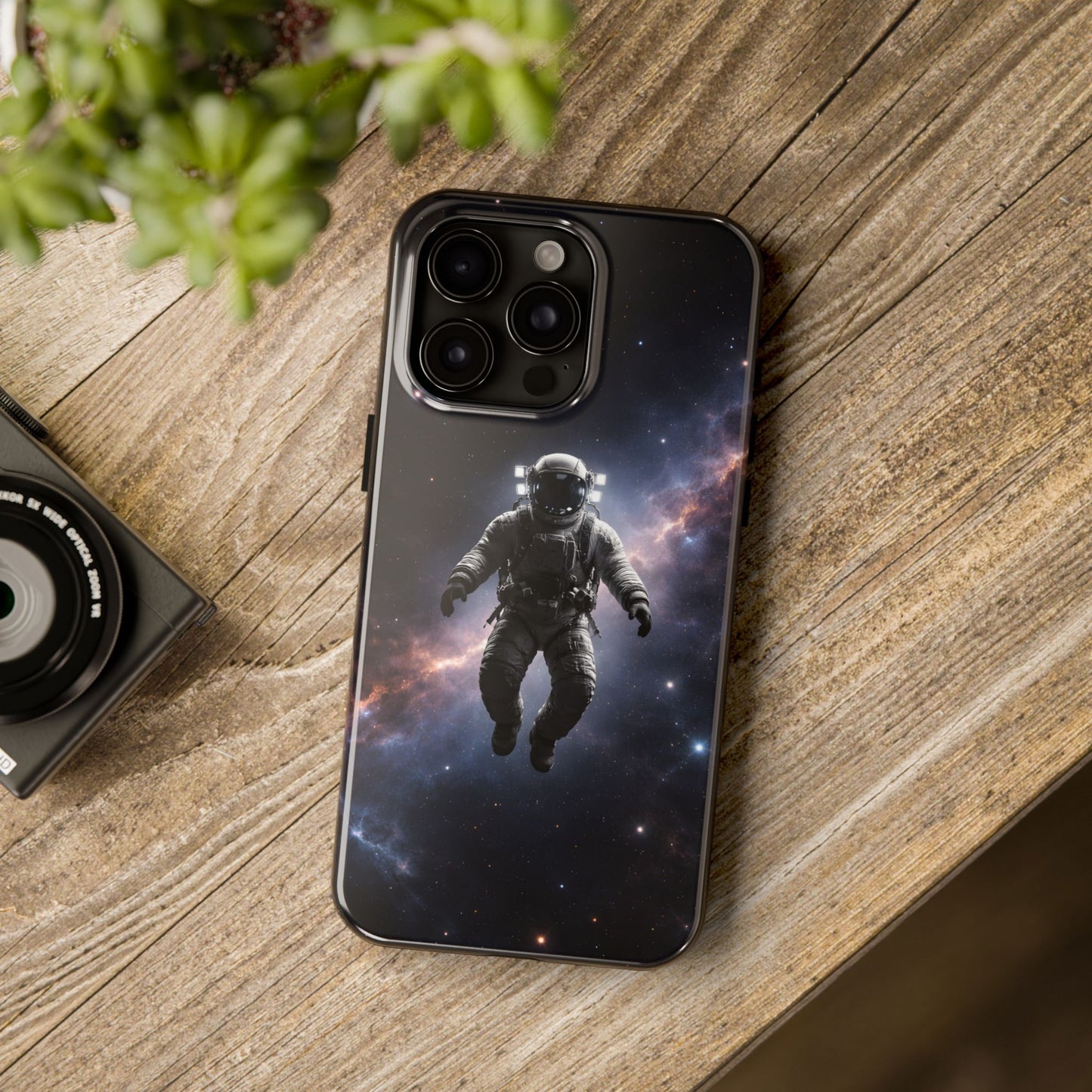 Deep Space Nebula Astronaut Tough Case - Realistic Galactic Cover for iPhone & Samsung